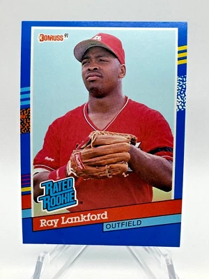 1991 Donruss, Ray Lankford, St Louis Cardinals - Image 1 of 2