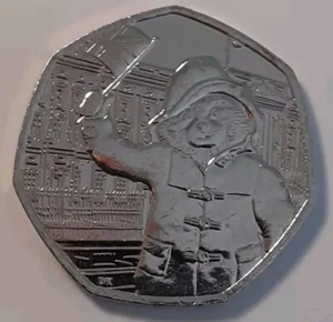 United Kingdom 50 Pence, 60 Anv' - Paddington Bear / At The Palace / 2018 AU. - Picture 1 of 3