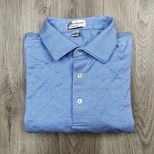 Peter Millar Crown Ease Golf Polo Shirt Mens Size Large Light Blue  - Picture 1 of 9