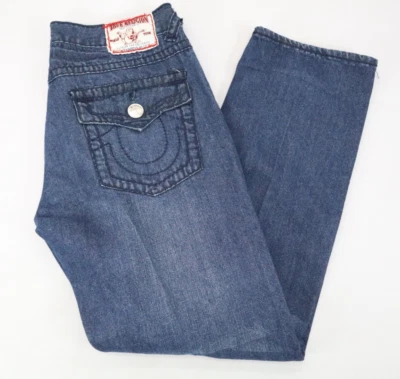 Pantalones de mezclilla True Religion para hombre 34x32 Rainbow Billy bolsillos con solapa algodón EE. UU. Foto 1 de 4