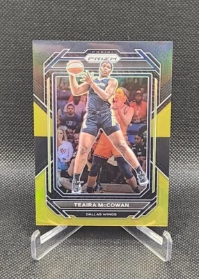 2023 Panini Prizm WNBA #52 Tearia McCowan Black Gold Prizm /5 Dallas Wings SP - Image 1 of 2