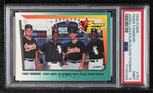 1992 Fleer Stacy Jones Bo Jackson Gregg Olson Frank Thomas PSA 9 MINT Rookie RC
