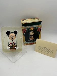 Enesco MICKEY & MINNIE Maus Christmas Is In The Air Ornament 1992-93 Vintage - Bild 1 von 10