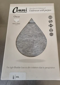 Conni “Oscar” Men's Incontinence Pants Briefs Washable Absorbent Size XXL NEW - Picture 1 of 9