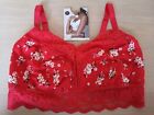 M&S SIZE 12 RED SUPER SOFT & STRETCHY NON WIRED BRA BRALETTE FREE POST