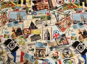 Vacation, Travel, Table Runner Decoration Birthday Party, Wedding, - Picture 1 of 1