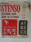 Guide de lettrage STENSO 1966 N° 93 55045 gothique 3" 6 cartes d'occasion