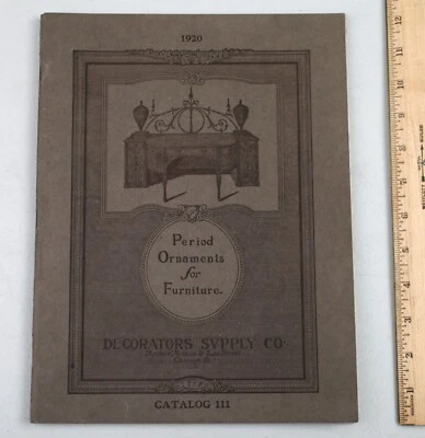 1920 Decorators Supply Co. Período adornos de madera para catálogo de muebles Foto 1 de 4
