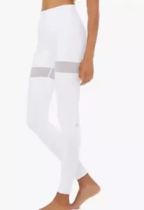 Leggings Alo Yoga 27” bianco maglia superiore coscia taglia small - Foto 1 di 10