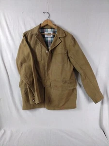 DUXBAK  Cotton Canvas Shooting Coat Jacket Flannel  Lined Mens Great Condition  - Picture 1 of 12