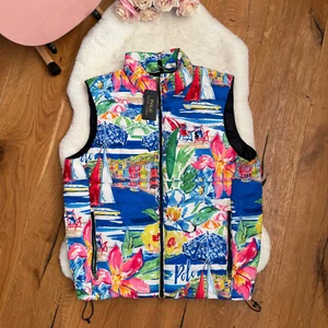 Gilet Polo RALPH LAUREN TERRA Riviera Yachting Gilet Blu Verde taglia M Media - Foto 1 di 14