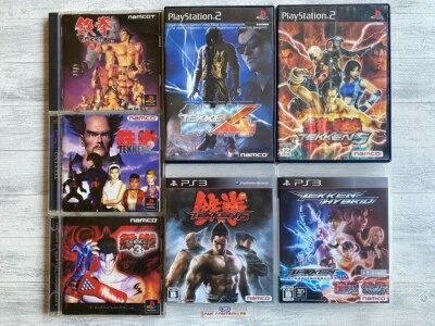 SONY PlayStation PS 1 2 3 Tekken 1  2 3 & 4 5 & 6 & Hybrid 7games set from Japan - Image 1 of 4