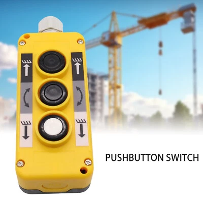Crane Trailer Hoist Push Button Switch, 3 Button Industrial Remote Control c2 - Image 1 of 4