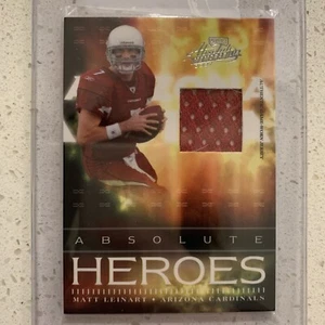 2007 Absolute Heroes playoff Matt Leinart /200 Arizona Cardinals gioco indossato - Foto 1 di 2