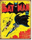 Vintage Replica Tin Metal Sign Batman Comic superhero cartoon magazine book 1966