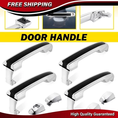 4X Manija de puerta exterior para Hyundai Sonata 2005-2010 conductor delantero trasero pasajero Foto 1 de 4