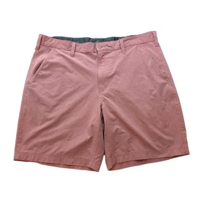 Pantalones Cortos Croft & Barrow Para Hombre 38 Performance Rojo Suave/Rosa Coral Elástico Chino Foto 1 de 4