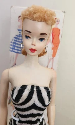 Vintage #3 BLOND BARBIE Ponytail -Stand Not Included - Image 1 of 4