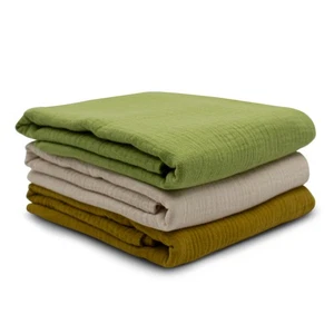 3x Double Gauze Musselin Set je 0,5m x 1,35m Stoff 100% Baumwollstoff Set 20 - Bild 1 von 8