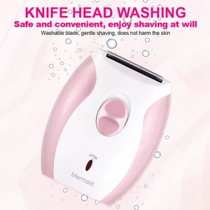 Cordless Shaver For Women Rechargeable Painless Lady Body Facial Hair Remover - Picture 1 of 16
