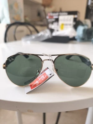 Lunettes De Soleil Ray Ban Carreaux Vert Bouteille - Photo 1/4