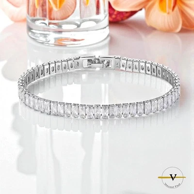 BRACCIALE DONNA TENNIS ARGENTO 925 CON ZIRCONI - Immagine 1 di 4