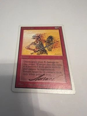 Disintegrate Unlimited Signed Autograph Anson Maddocks - C - Image 1 of 2