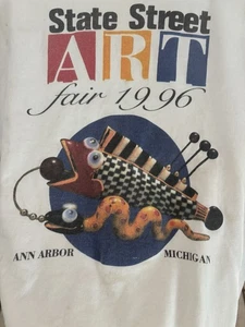 Vintage 1996 Ann Arbor Art Fair Festival Shirt Sz Large Single Stitch Heavy Cot. - Picture 1 of 13