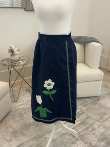 Falda Catherine Carr Vintage Años 70 Talla Pequeña Envoltura Floral De Colección Retro BOHO - Imagen 1 de 6