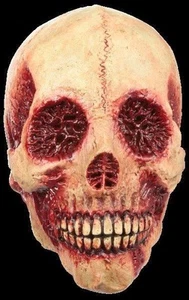 MASK HEAD SKULL BLOODY BONE COLOURED WITH RED DETAILING - Picture 1 of 1