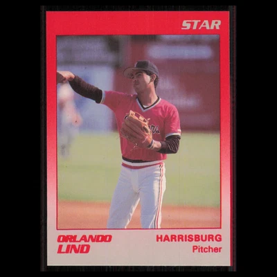 Orlando Merced #9 1989 Star Harrisburg Senators Baseball Card MLB NM - Изображение 1 из 3