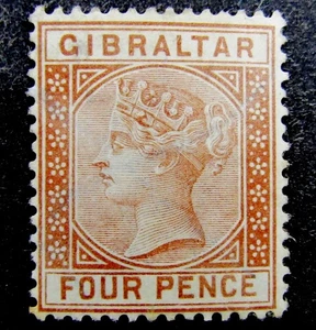 nystamps British Gibraltar Stamp # 16 Used $90  N21y808 - Picture 1 of 2
