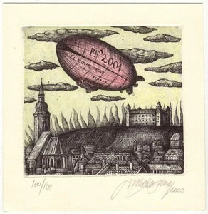 MIROSLAV KNAP: Neujahrsgraphik P. F. 2001 - Picture 1 of 1