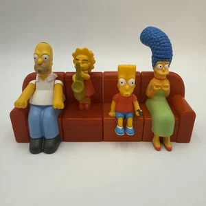 The Simpsons 2008 Couch-A-Bunga Burger King 4 Piece Homer Marge Lisa Bart - Picture 1 of 7