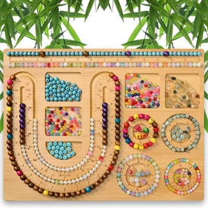 Bead Boards for Jewelry Making, Combi Bamboo Beading Board for Jewelry Bracel... - Picture 1 of 7