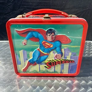 Vintage 1978 Superman The Movie Metall Brotdose UNBENUTZT Aladdin DC Comics - Bild 1 von 12