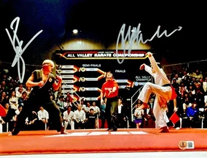 Ralph Macchio & William Zabka signiertes Foto 11x14 The Karate Kid Beckett Echtheitszertifikat - Bild 1 von 1