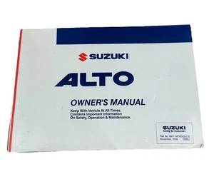 Genuine Suzuki Alto Handbook Owners Manual November 2006 - Picture 1 of 11