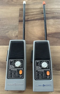 Vintage GE General Electric Walkie Talkie Set Model 3-5954A  w/Morse Code Tested - Image 1 of 4