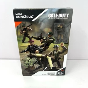 Call of Duty COD Mega Construx FMG15 Legends Allied Soldiers WW2 Figures NEW - Picture 1 of 8