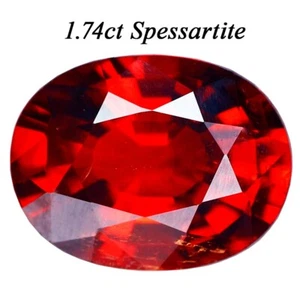 Precioso granate espessartina natural color rojo naranja de 1,74 quilates extraído en Namibia - Imagen 1 de 8
