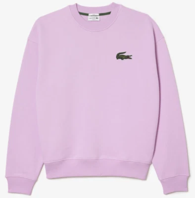 Sudadera polar holgada unisex Lacoste en rosa.     C39 Foto 1 de 4