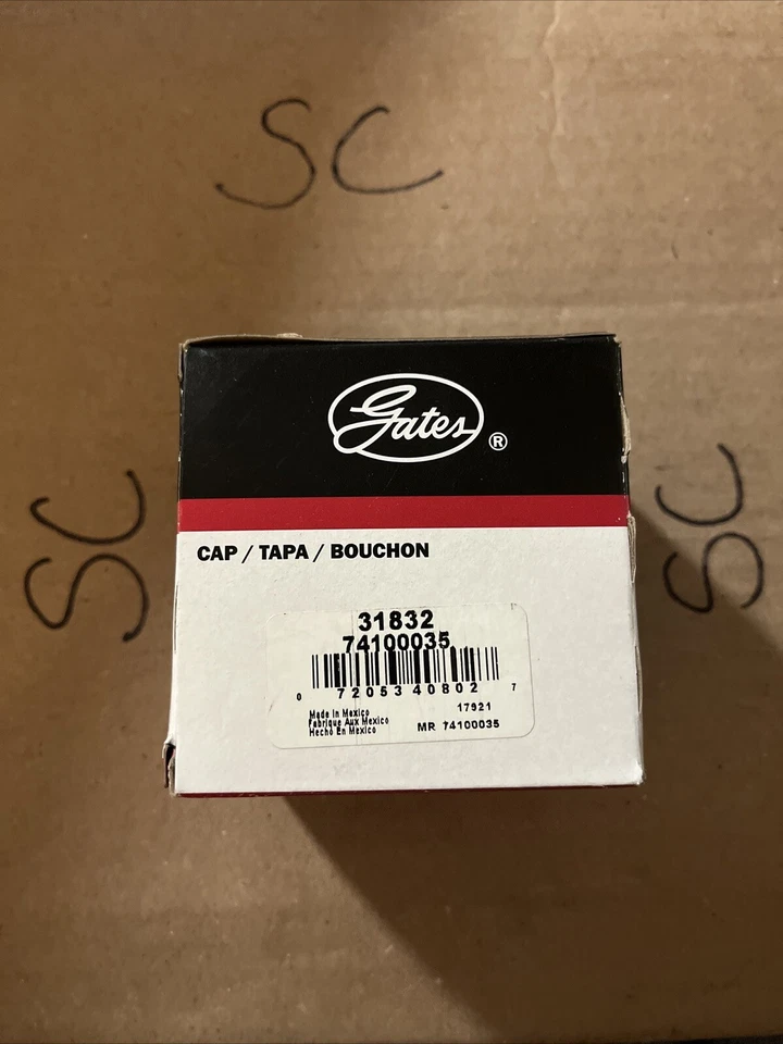 Tapa del tanque de combustible equivalente Gates 31832 OE negra  Foto 1 de 1