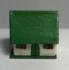 Vintage Candy Container House Papier Mache Painted GERMANY Early 20th c. Cottage - Picture 1 of 6