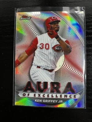 2022 Topps Finest KEN GRIFFEY JR. Aura of Excellence Cincinatti Reds #AE-KG - Image 1 of 4