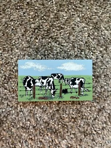 Accesorio The Cats Meow Village “Cows At Pasture” #03-403 Field Farming 2003 - Imagen 1 de 3