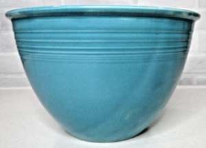 Fiesta TURQUOISE #6 Large Nesting Mixing Bowl 9 3/4” Homer Laughlin Co RARE VTG - Picture 1 of 10