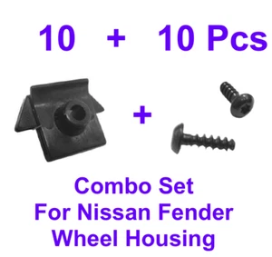 10+10PCS Nylon Fender/Wheel Housing + Screw Set Fit For Nissan 240SX Maxima - Picture 1 of 4