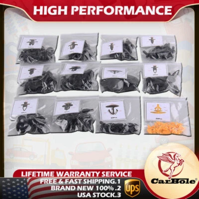 Surtido de retenedores de carrocería para parachoques capó puerta guardabarros 121 clips para Honda Acura Foto 1 de 4