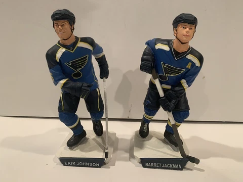 St. Louis Blues ERIK JOHNSON And BARRET JACKMAN Action Figures SGA 2007 Cover